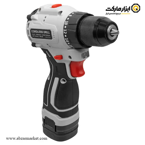 دریل شارژی لکسون براشلس لیتیوم 16.8 ولت 2 باتری مدل LE-5816
