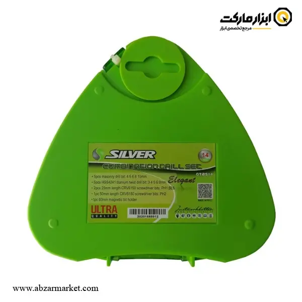 ست مته و سر پیچ گوشتی سیلور 14 عددی مدل GT-BS14