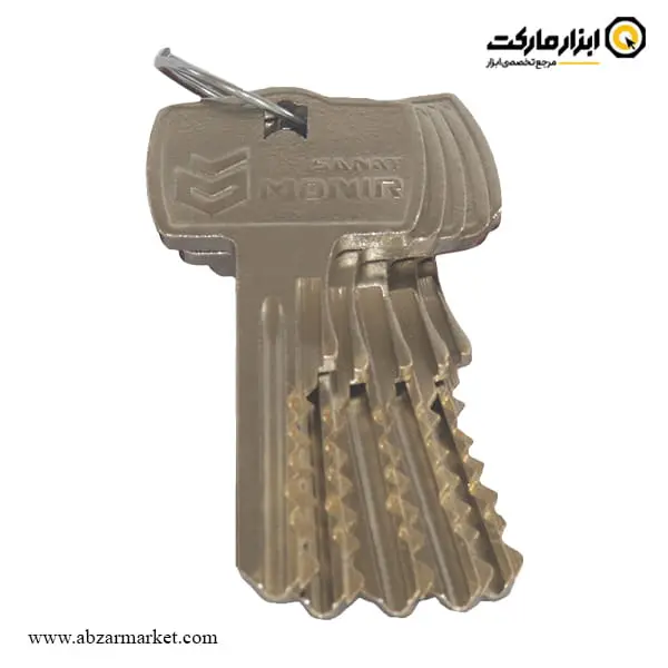 قفل استوانه ای منیر صنعت دو شیار پله ای 18 ساچمه مدل M110