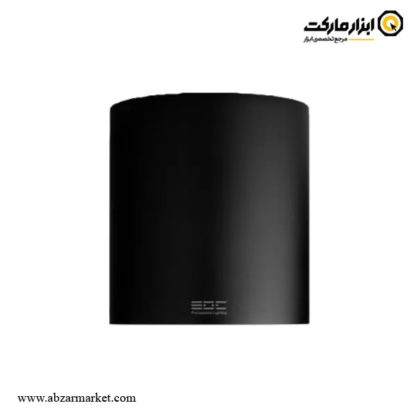 چراغ سقفی روکار بدنه مشکی EDC استوانه رویه 9.4 سانت 20 وات
