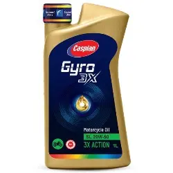 روغن موتورسیکلت کاسپین جیرو 1 لیتری مدل SL 20W-50 MA