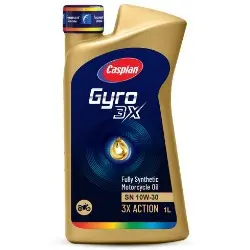 روغن موتورسیکلت کاسپین جیرو 1 لیتری مدل SN 10W-30