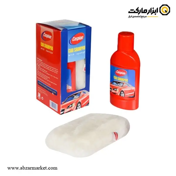 شامپو خودرو کاسپین با اسفنج 400 میلی لیتر