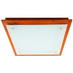 چراغ سقفی روکار EDC آفتابی 48 وات طرح چوب