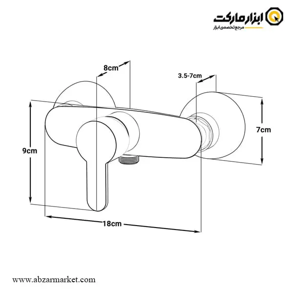 شیر سرویس بهداشتی کاویان مدل گلسا