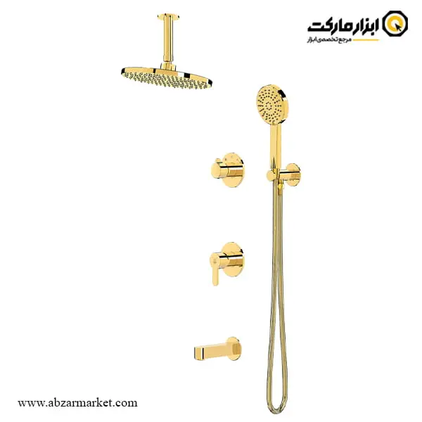 شیر حمام توکار کاویان سردوش سقفی مدل گلسا