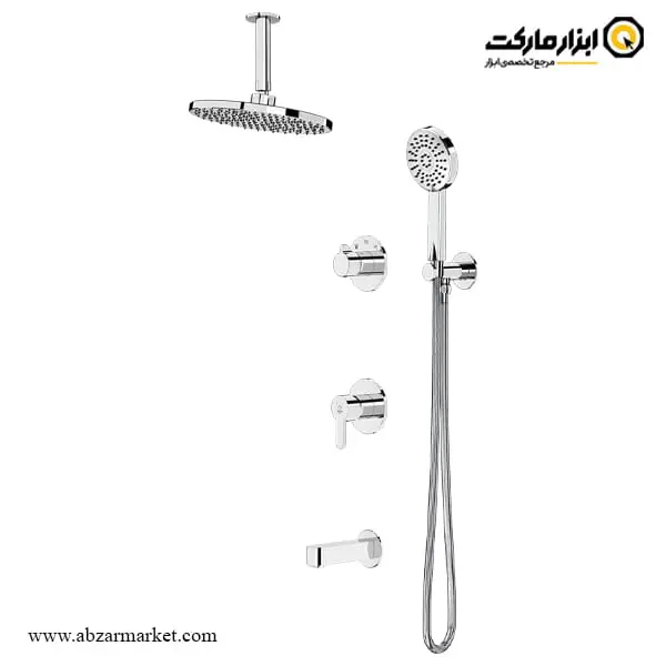 شیر حمام توکار کاویان سردوش سقفی مدل گلسا