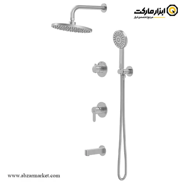 شیر حمام توکار کاویان سردوش دیواری مدل گلسا