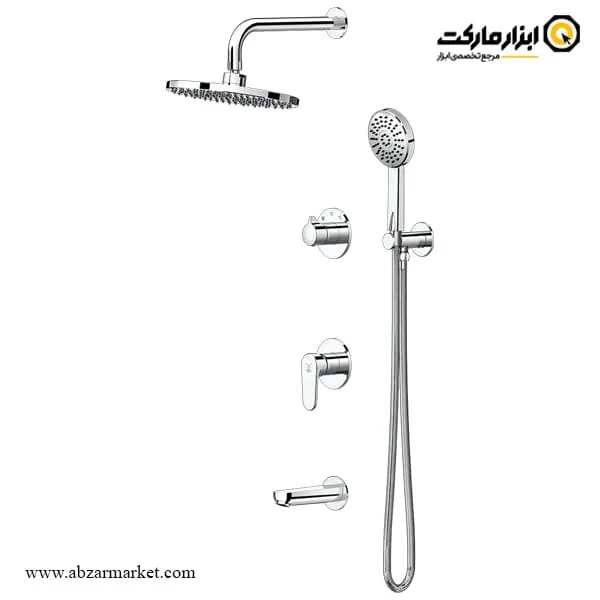 شیر حمام توکار کاویان سردوش دیواری مدل لارا