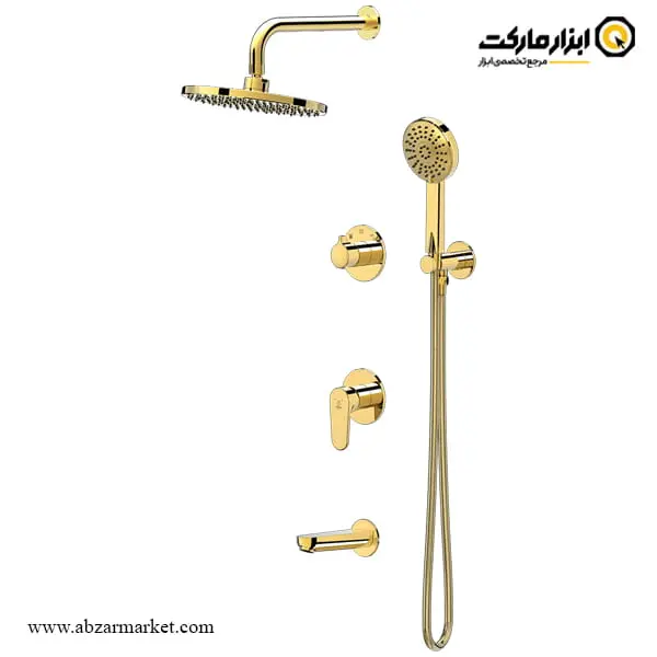 شیر حمام توکار کاویان سردوش دیواری مدل لارا