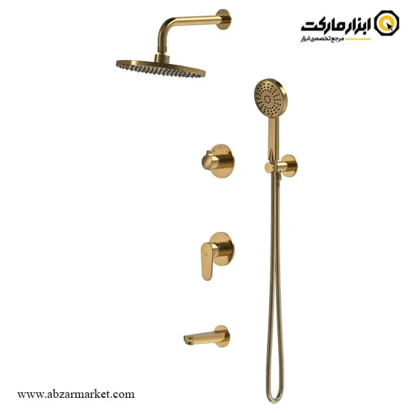 شیر حمام توکار کاویان سردوش دیواری مدل لارا