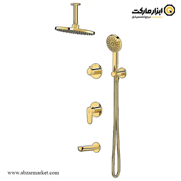 شیر حمام توکار کاویان سردوش سقفی مدل لارا