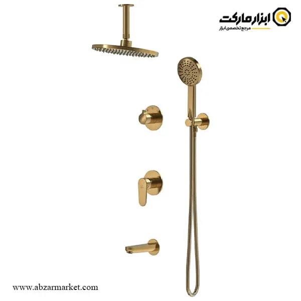 شیر حمام توکار کاویان سردوش سقفی مدل لارا
