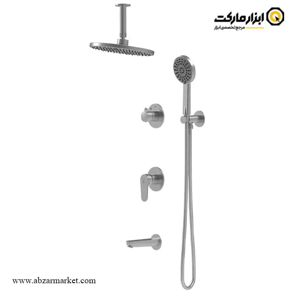 شیر حمام توکار کاویان سردوش سقفی مدل لارا