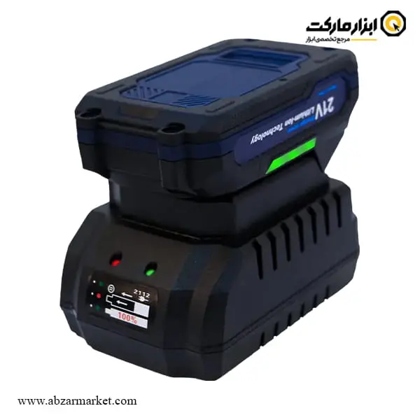 دریل شارژی چکشی اکتیو براشلس لیتیوم 21 ولت 2 باتری مدل AC-3221BL