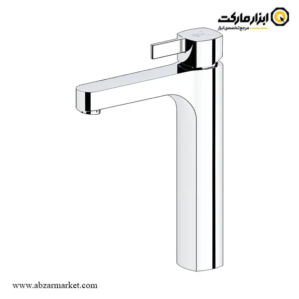 شیر روشویی پایه بلند کاویان مدل ساتین