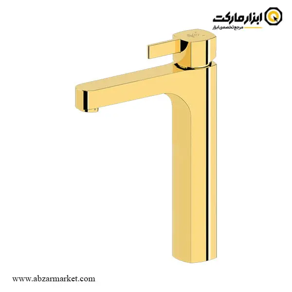 شیر روشویی پایه بلند کاویان مدل ساتین