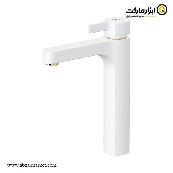 شیر روشویی پایه بلند کاویان مدل ساتین