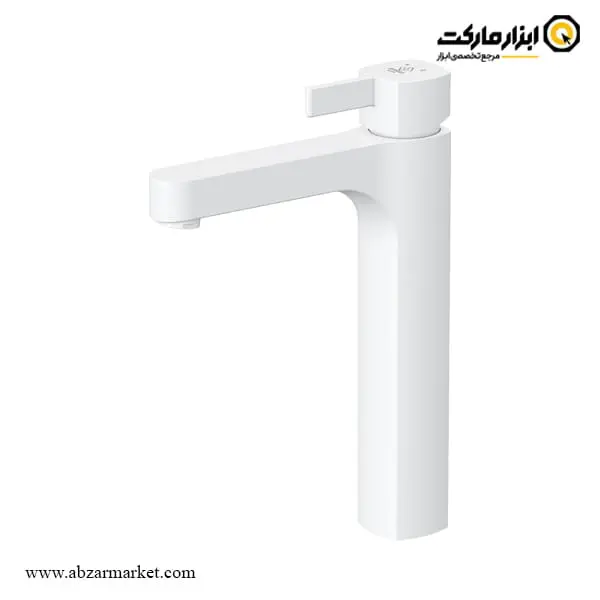 شیر روشویی پایه بلند کاویان مدل ساتین
