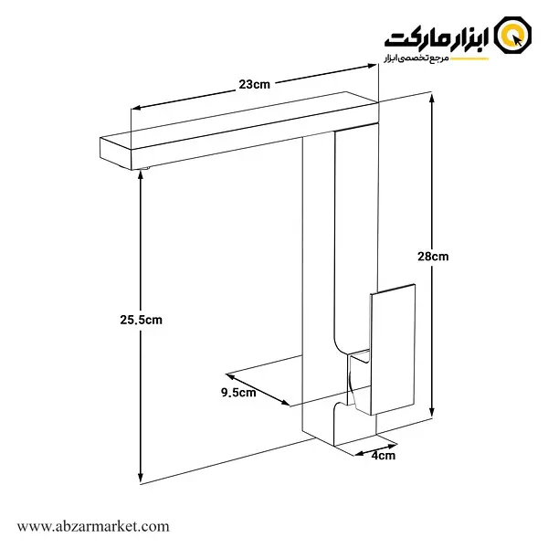شیر ظرفشویی کاویان مدل نوژا