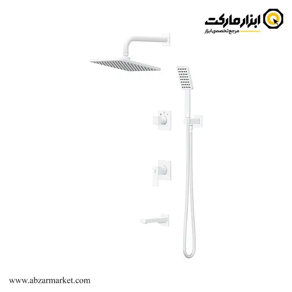 شیر حمام توکار کاویان سردوش دیواری مدل نوژا