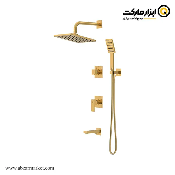 شیر حمام توکار کاویان سردوش دیواری مدل نوژا