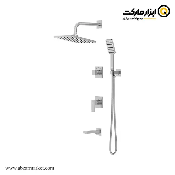 شیر حمام توکار کاویان سردوش دیواری مدل نوژا