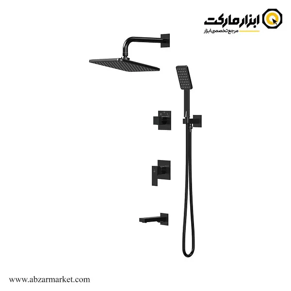 شیر حمام توکار کاویان سردوش دیواری مدل نوژا