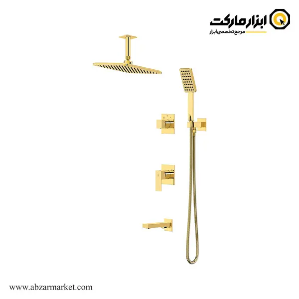 شیر حمام توکار کاویان سردوش سقفی مدل نوژا