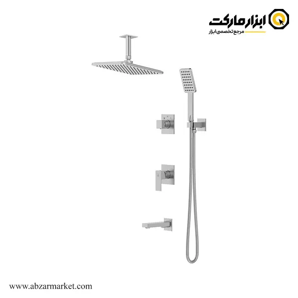 شیر حمام توکار کاویان سردوش سقفی مدل نوژا