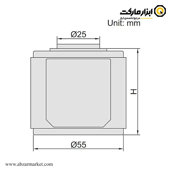 رفرنس یاب دیجیتال اینسایز 50 میلی متر مدل 50-6557