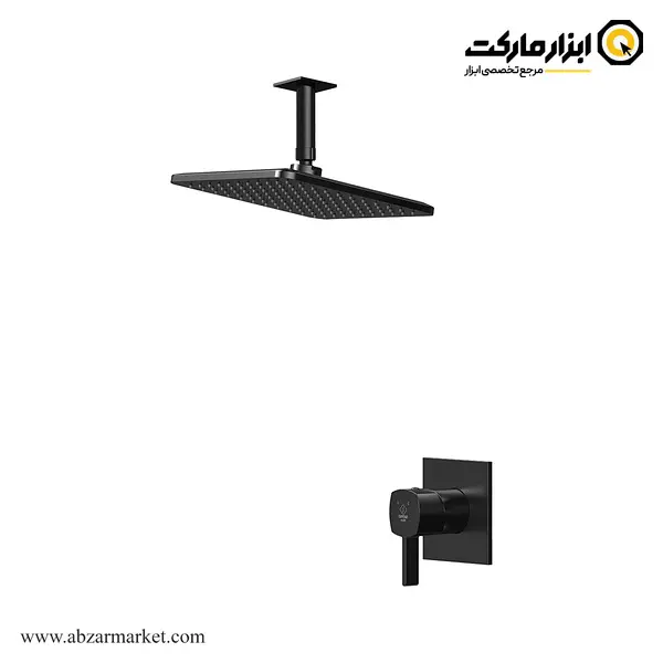 شیر حمام توکار کاویان سردوش سقفی مدل ساتین اکو