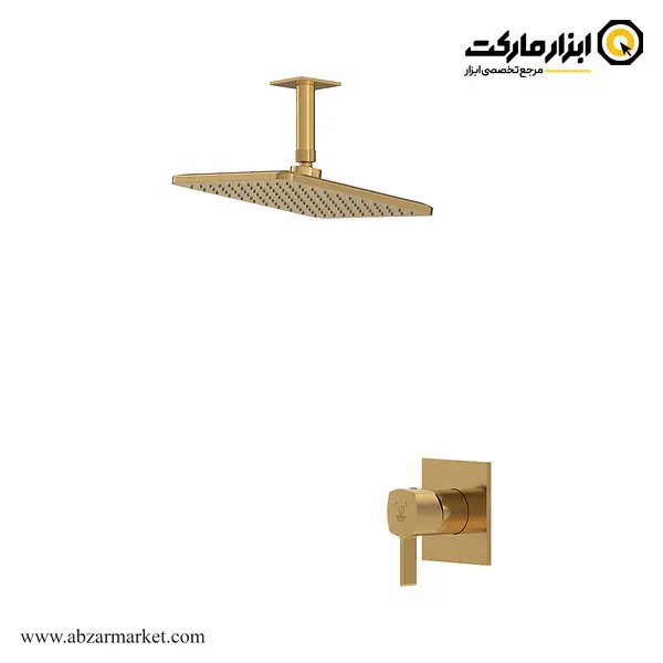 شیر حمام توکار کاویان سردوش سقفی مدل ساتین اکو