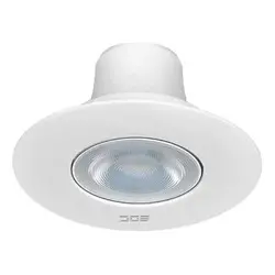 چراغ سقفی توکار اکونومی EDC لنزدار گرد 7 وات
