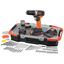 کیت دریل شارژی بلک اند دکر 18 ولت 164 پارچه مدل BCD001BAST-GB