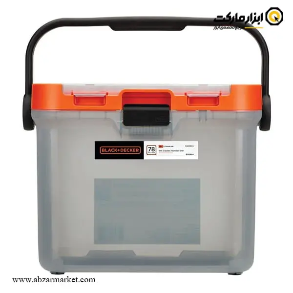 کیت دریل شارژی چکشی بلک اند دکر 18 ولت 83 پارچه مدل BCKSB04-QW