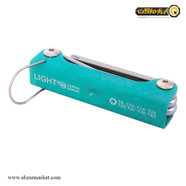 آچار آلن ستاره ای لایت چاقویی 8 عددی مدل TX-3308