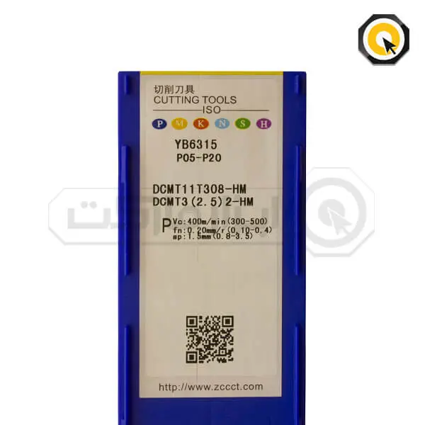 اینسرت تراشکاری ZCC مدل DCMT11T308-HM-YB6315