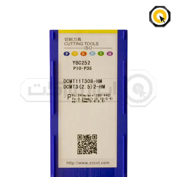 اینسرت تراشکاری ZCC مدل DCMT11T308-HM-YBC252