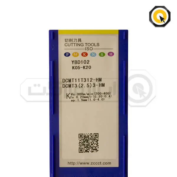 اینسرت تراشکاری ZCC مدل DCMT11T312-HM-YBD102