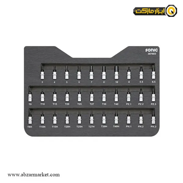 جعبه بکس سونیک 76 پارچه ترکیبی مدل 307603