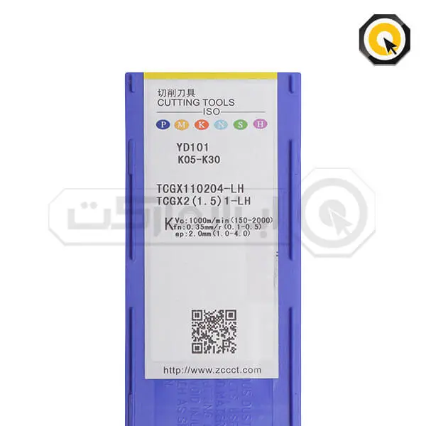اینسرت تراشکاری ZCC مدل TCGX110204-LH-YD101