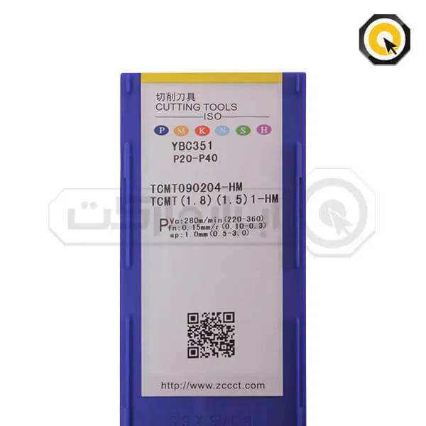 اینسرت تراشکاری ZCC مدل TCMT090204-HM-YBC351