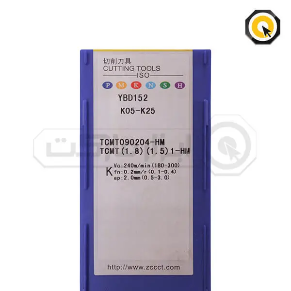 اینسرت تراشکاری ZCC مدل TCMT090204-HM-YBD152