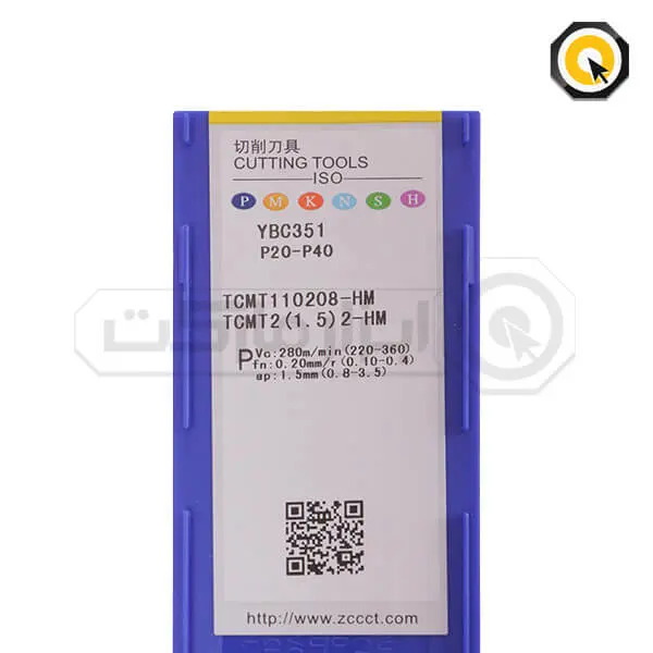 اینسرت تراشکاری ZCC مدل TCMT110208-HM-YBC351