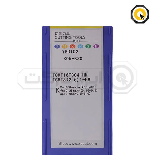 اینسرت تراشکاری ZCC مدل TCMT16T304-HM-YBD102