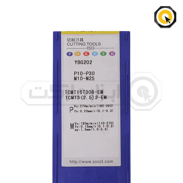 اینسرت تراشکاری ZCC مدل TCMT16T308-EM-YBG202