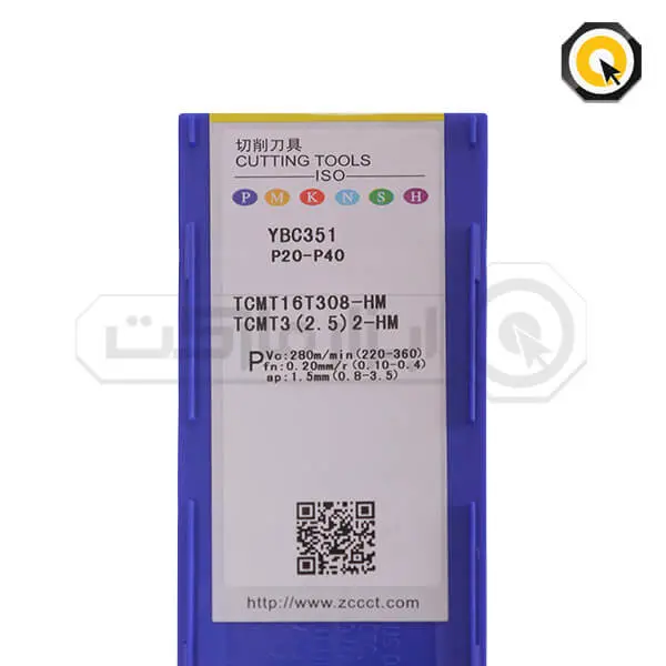 اینسرت تراشکاری ZCC مدل TCMT16T308-HM-YBC351