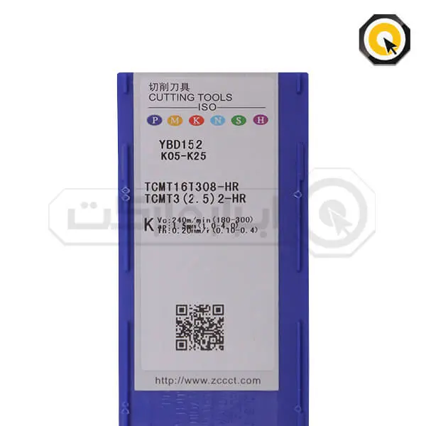 اینسرت تراشکاری ZCC مدل TCMT16T308-HR-YBD152
