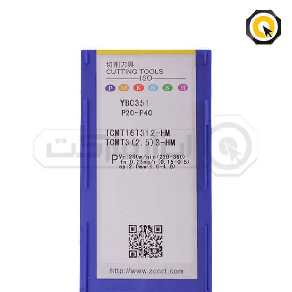 اینسرت تراشکاری ZCC مدل TCMT16T312-HM-YBC351